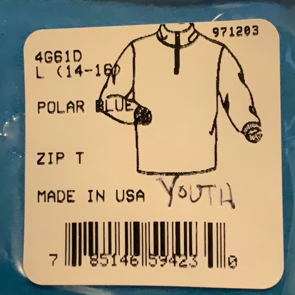 PolarMax BASELAYER QUATTRO FLEECE ZipMock top - Polar Blue - Picture 9 of 10